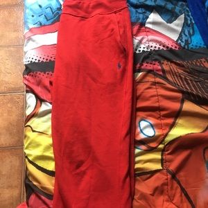 Red polo Sweatpants